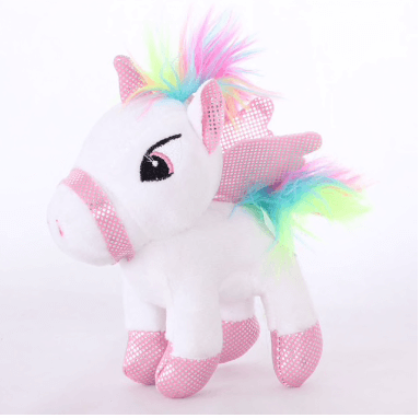 Eihorn Plüschtier Mit Regenbogenfarben Mit Anhänger Für Z.b. Tasche