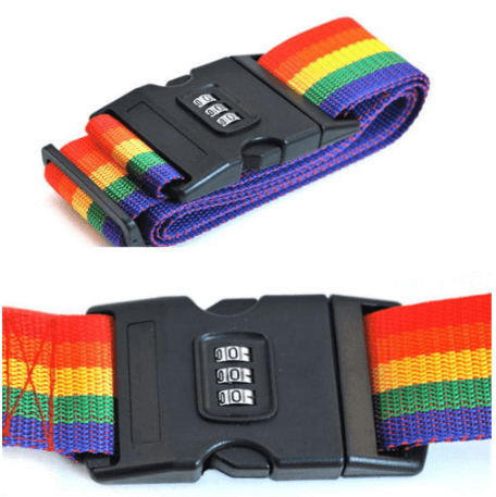 Gurtband Gepäck Im Regenbogendesign