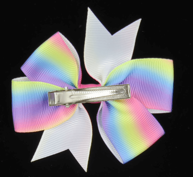 Bömische Regenbogenschleife Mit Clip Ca 10cm Breit