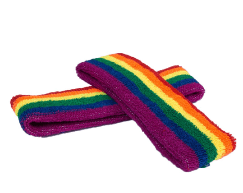 Regenbogen Stirnband Elastisch
