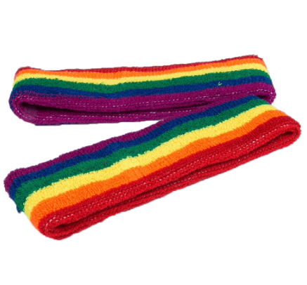 Regenbogen Stirnband Elastisch