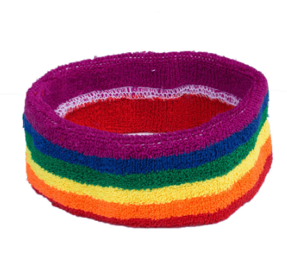 Regenbogen Stirnband Elastisch