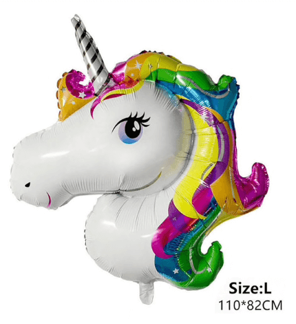 Large unicorn balloon 110 x 82cm