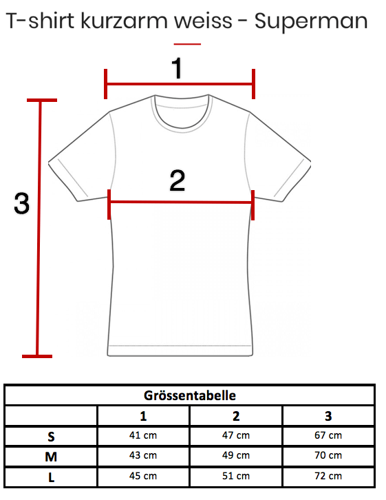 T-shirt manches courtes Superman blanc