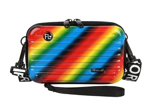 Clap arc-en-ciel à accrocher autour du cou en deux versions différentes