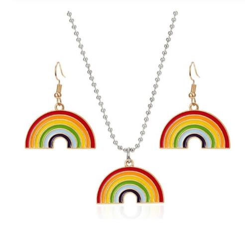 Vintage rainbow jewelry available in 4 different combinations