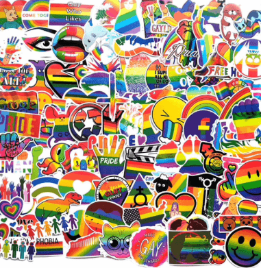 Lustige Und Coole Regenbogenaufkleber