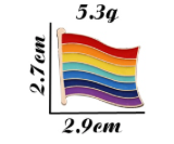 Pin Regenbogenfahne