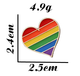 PIN Regenbogenherz
