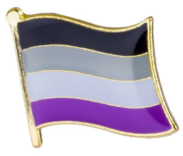 Pin's Drapeau Asexué