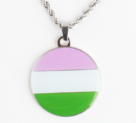 Collier Avec Pendentif Rond Genderqueer