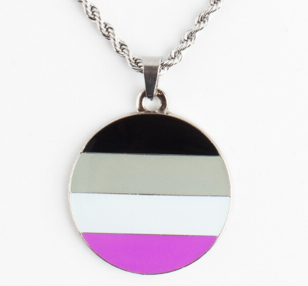 Collier Avec Pendentif Rond Asexuel