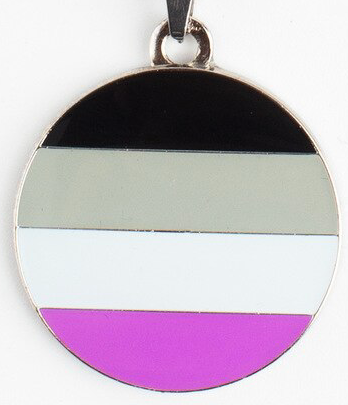 Collier Avec Pendentif Rond Asexuel