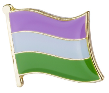 Pin's drapeau Genderqueer