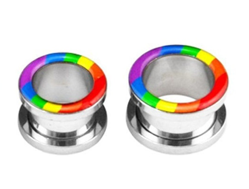 Cooler Regenbogen Plug Variante Kreis Hell