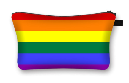 Praktische Kosmetiktasche in Regenbogenfarben