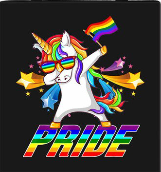 Stofftasche Einhorn Pride