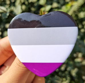 Bouton Coeur Asexué