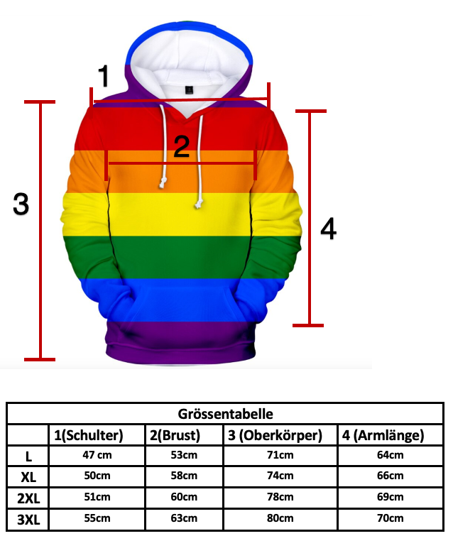 Cool rainbow hoodie