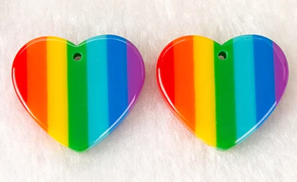 Regenbogenherz Aus Kunststoff Vielseitige Verwendung Möglich