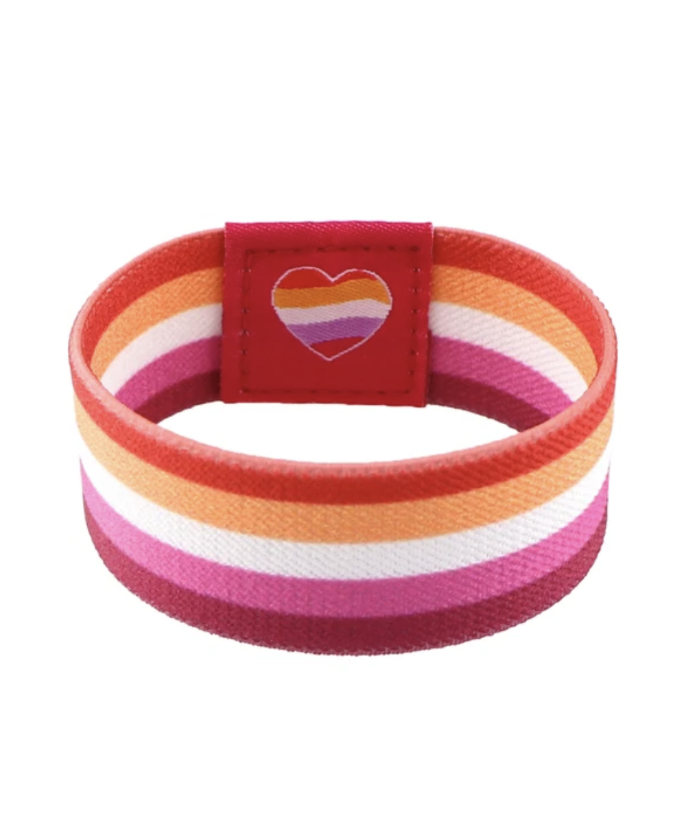 Armband elastisch mit Herz - Lesbisch