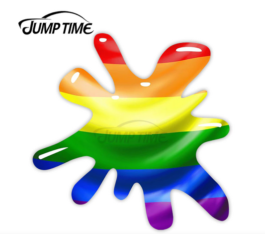 Autocollant voiture "Rainbow blob"