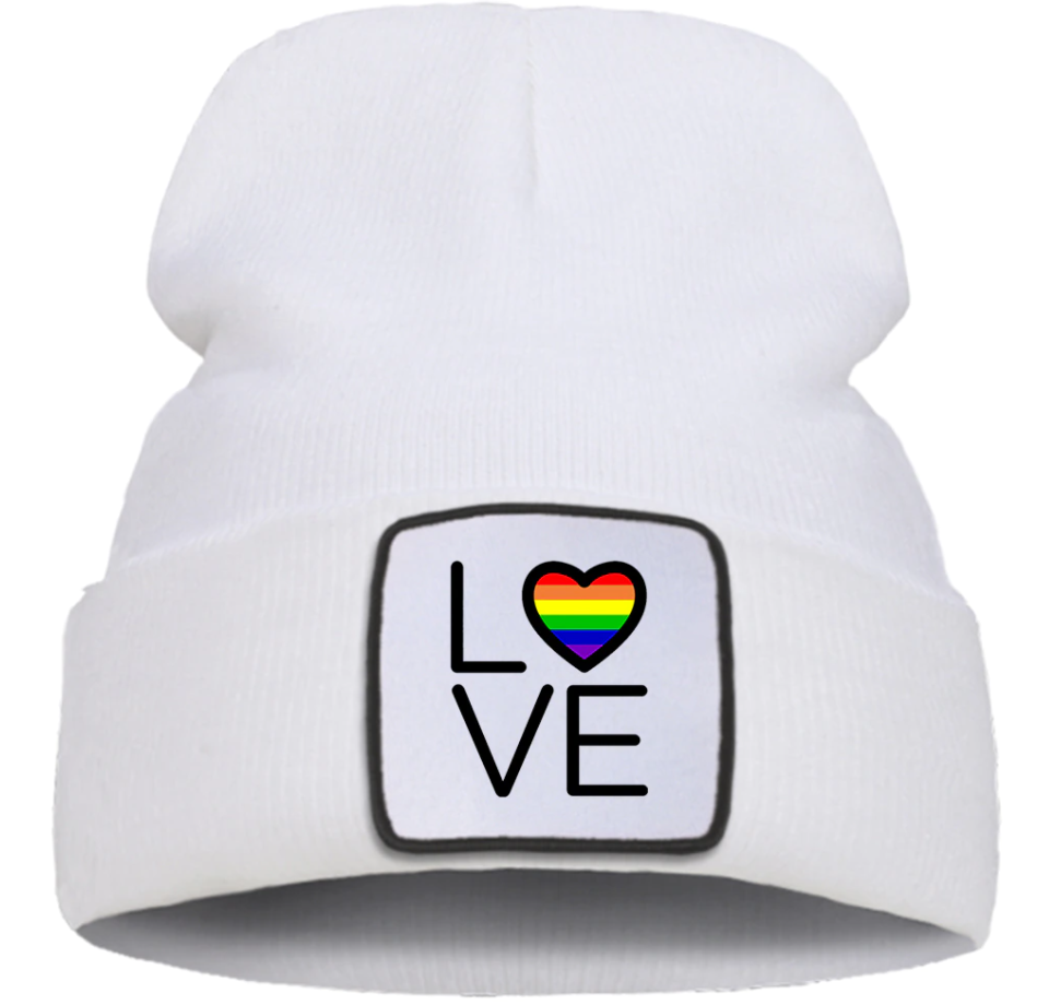 Hat in white "Love is Love"