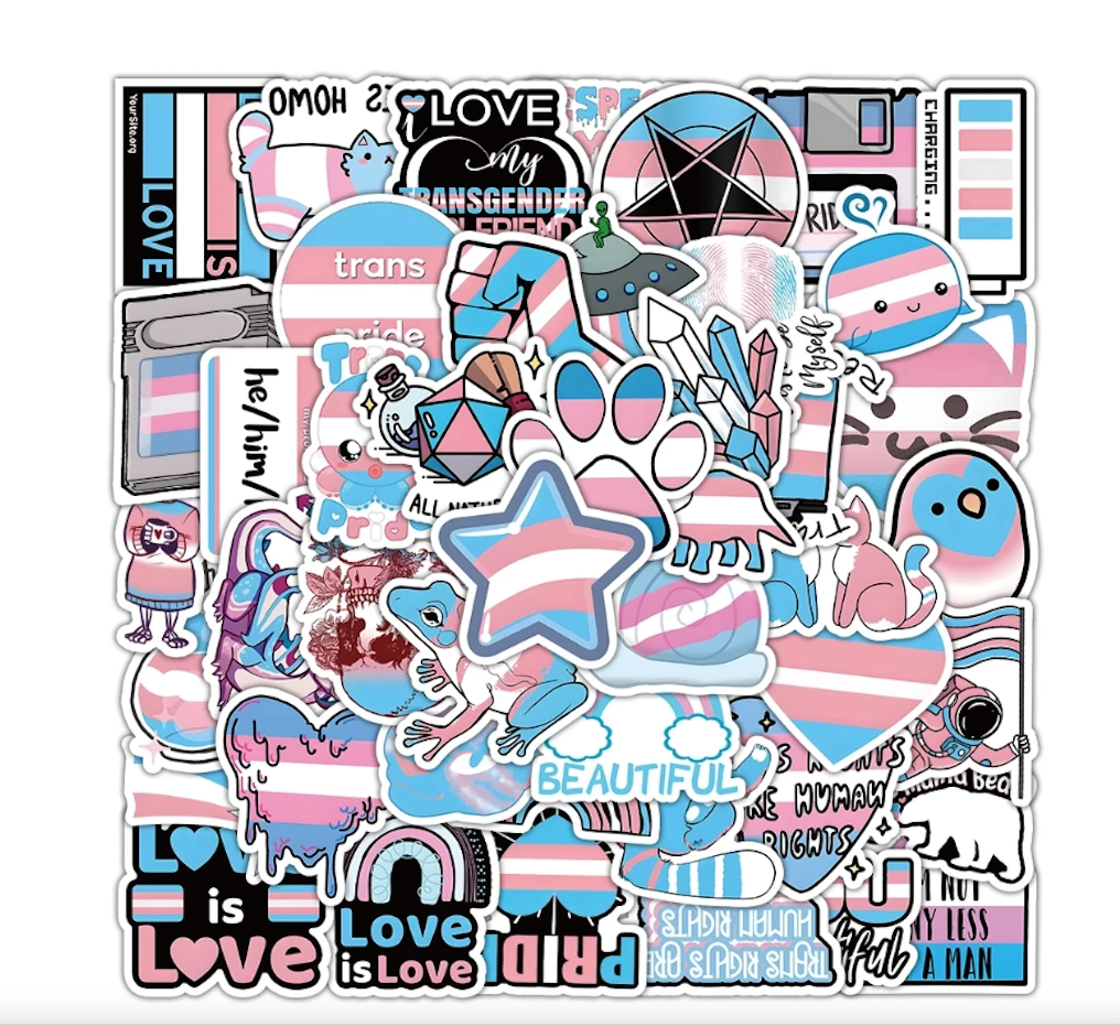 Funny and cool stickers "trans"