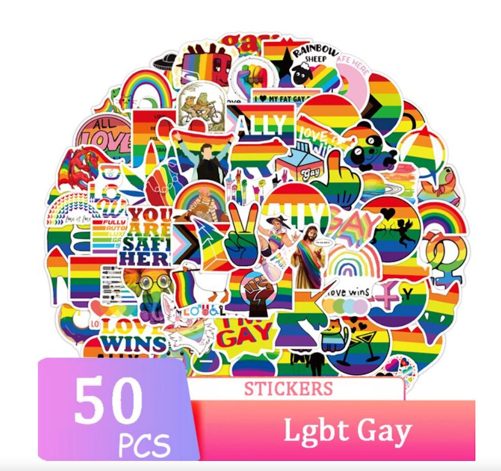 Funny and Cool Rainbow Stickers Version 3