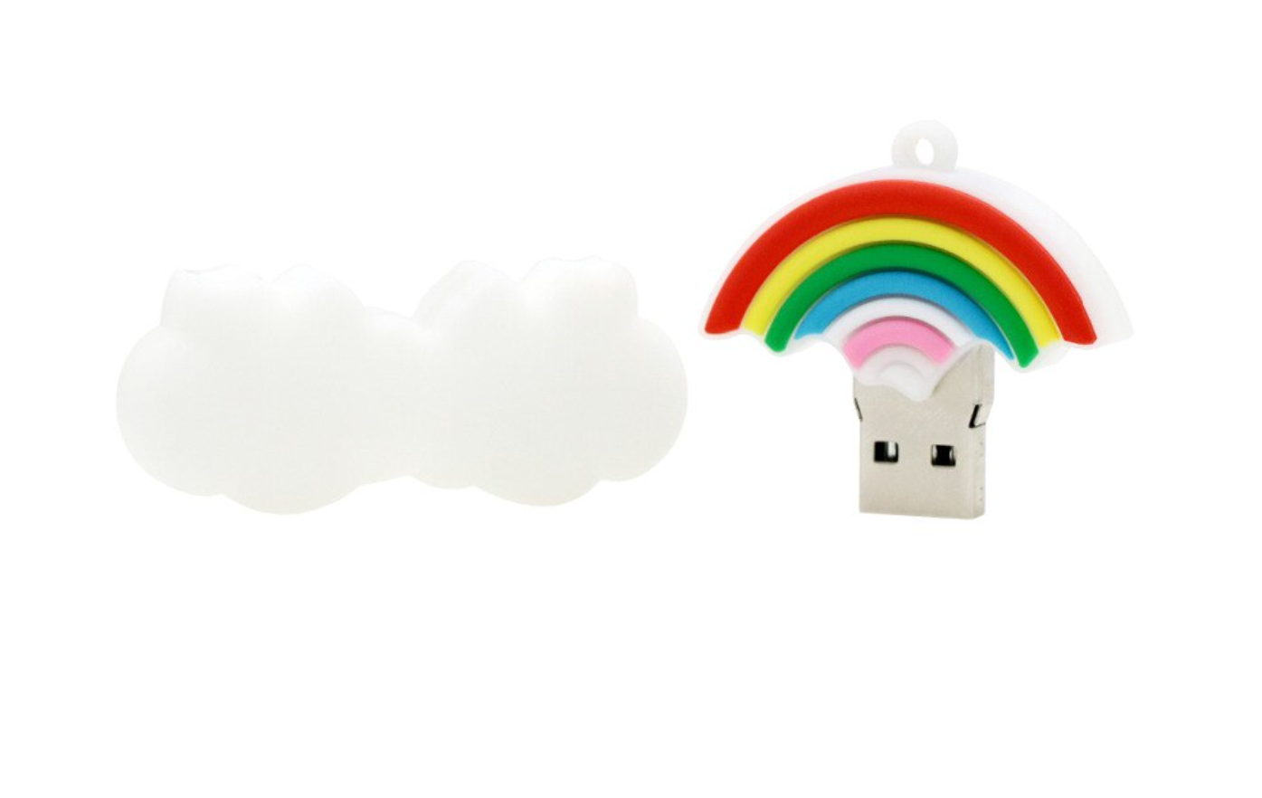 USB Stick - Regenbogen mit Wolke - 64GB