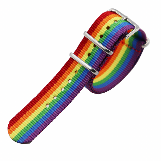 Bracelet de montre multifonctionnel aux couleurs de l'arc-en-ciel