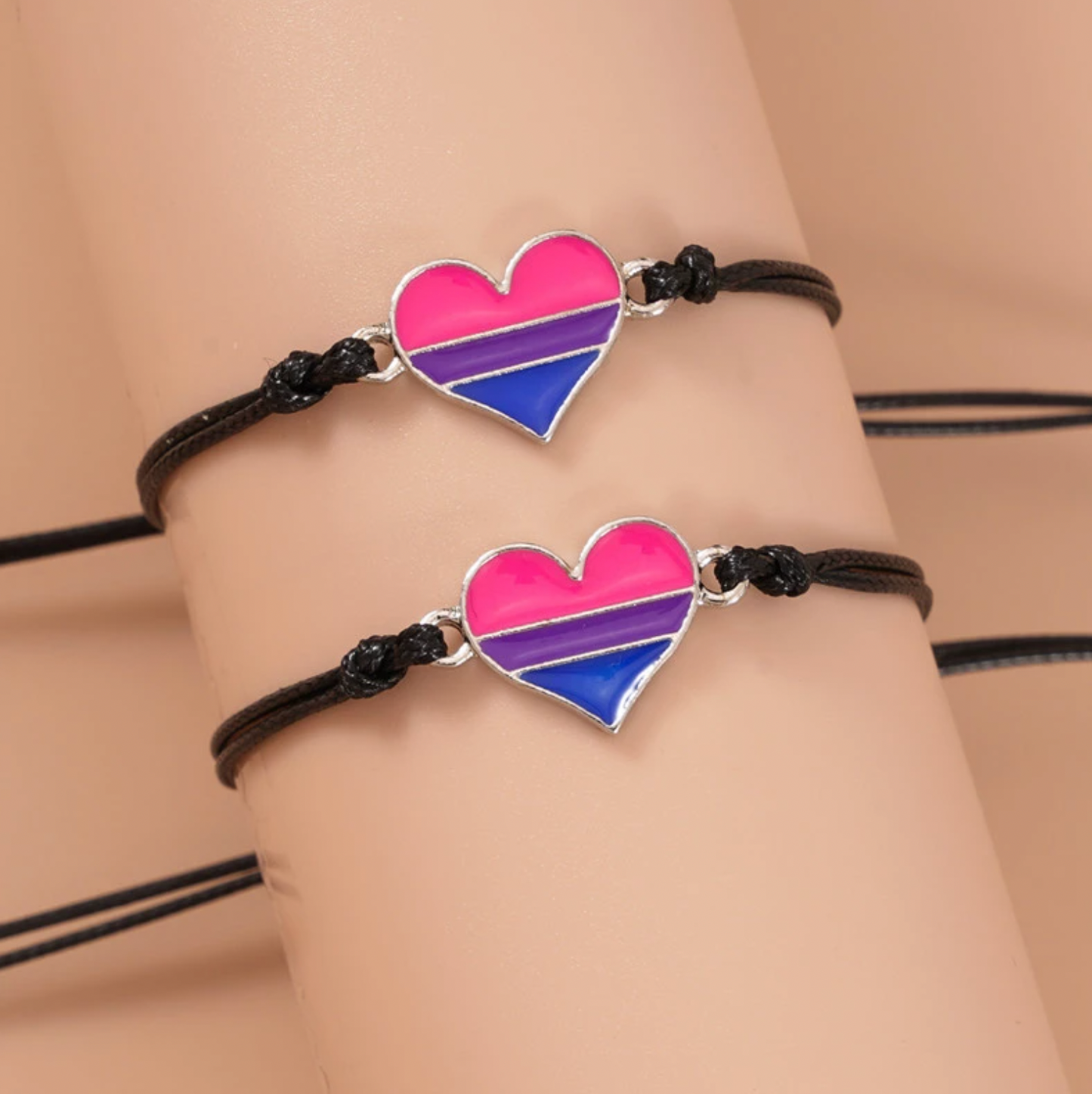 Feines Armband Bisexuell Herz 1 Set à 2 Stück