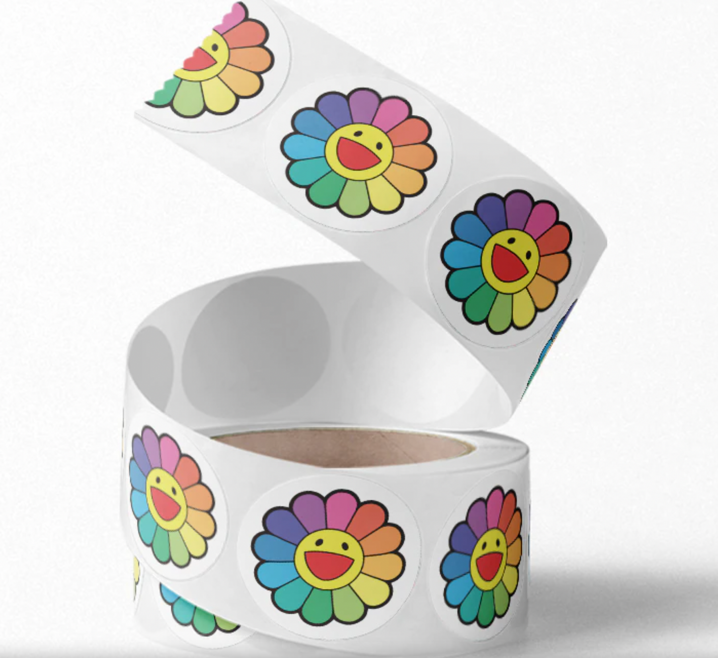 Aufkleber Regenbogenblume