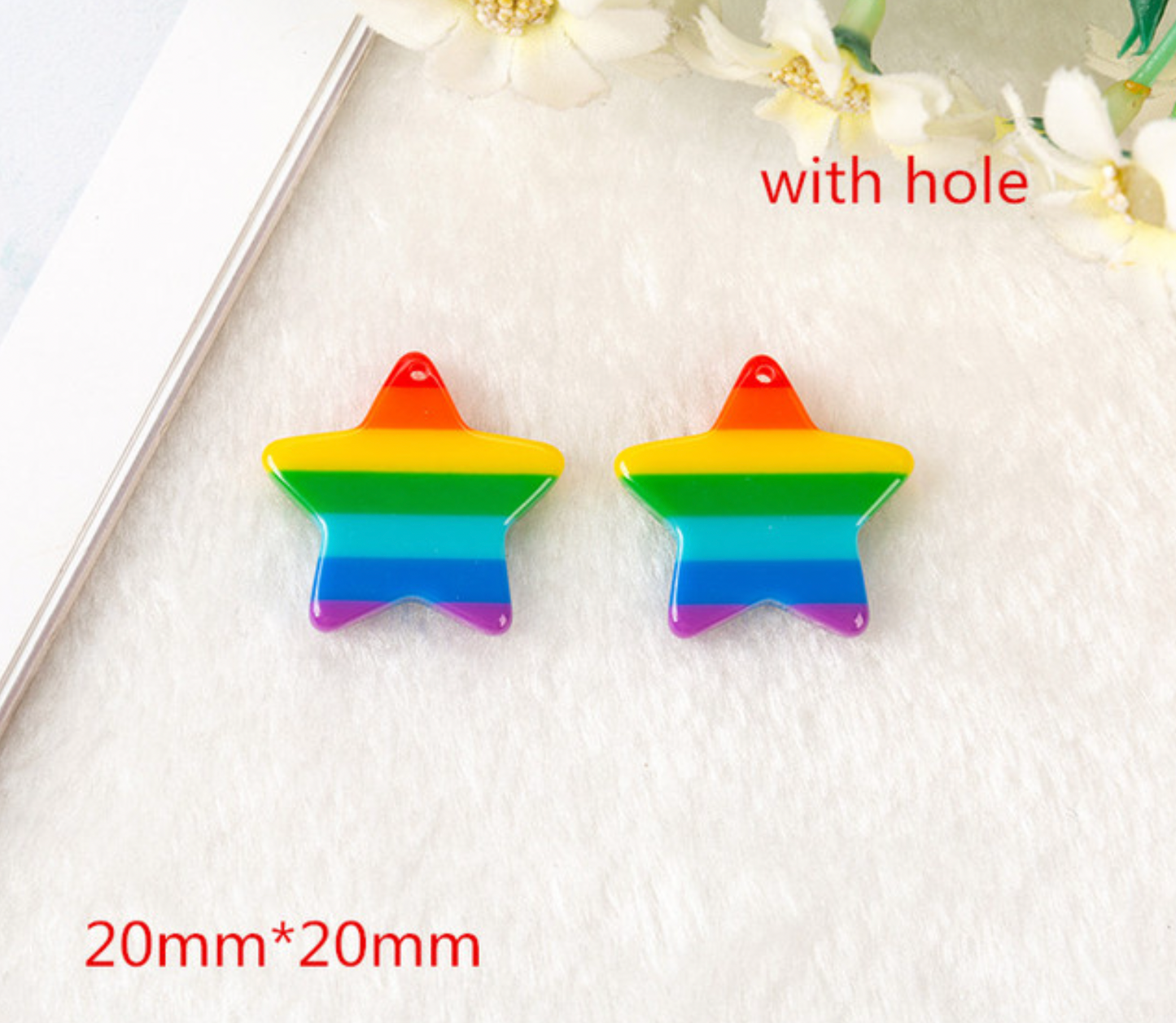 Étoile arc-en-ciel en plastique - utilisation polyvalente possible