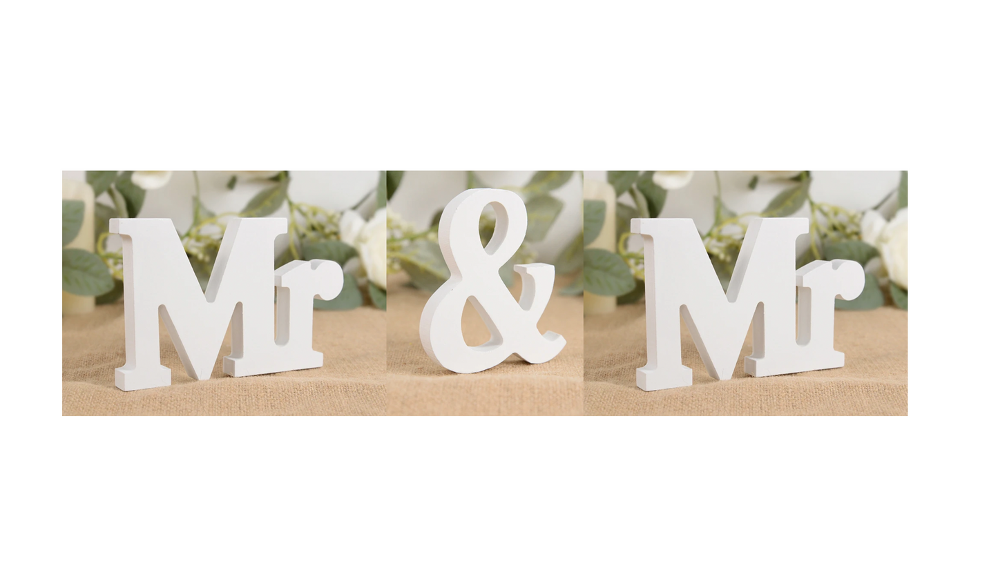 Mr Mr Hochzeitsdekoration Zum Aufstellen