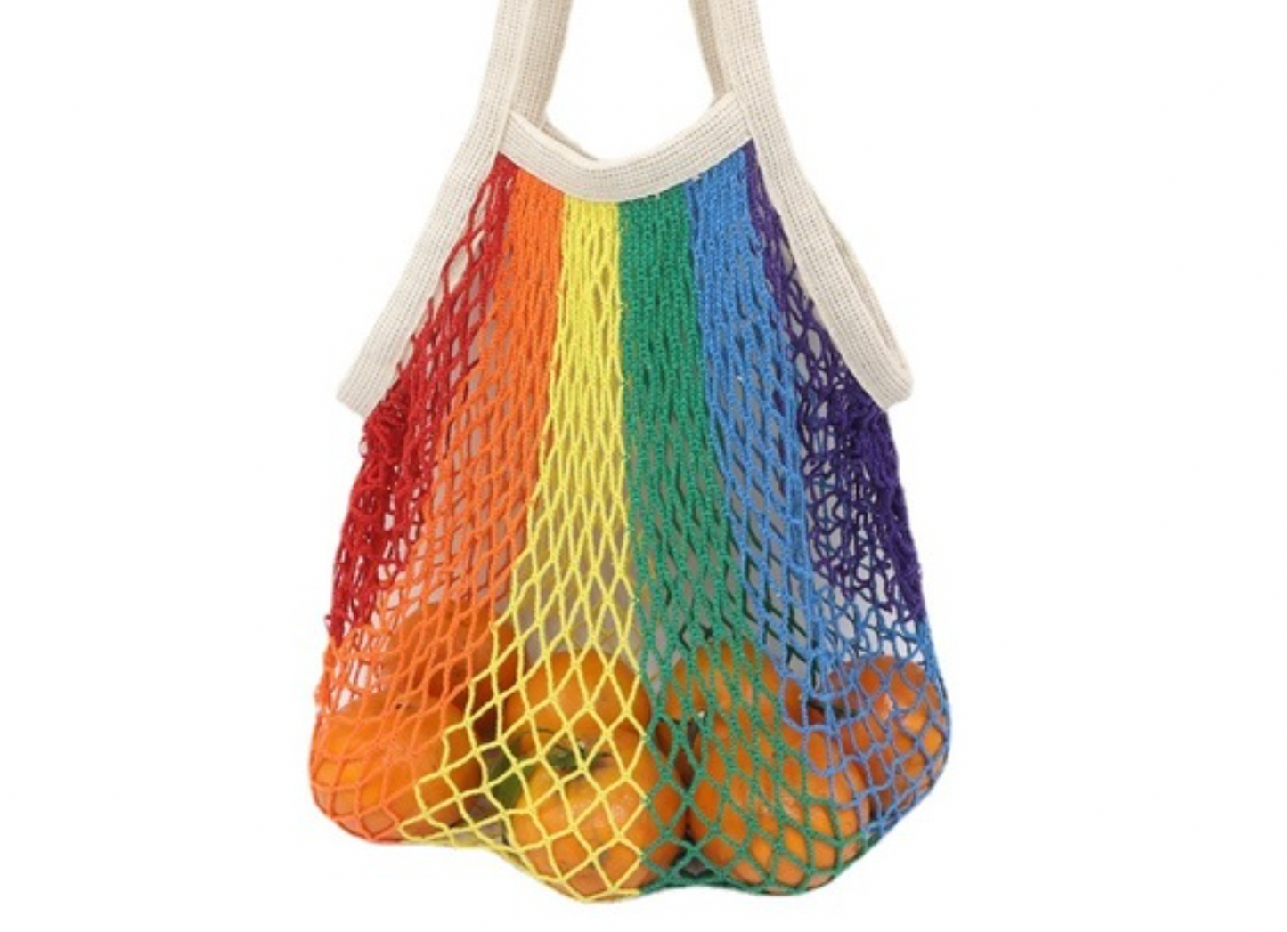 Einkaufstasche Netz - Regenbogenfarbe