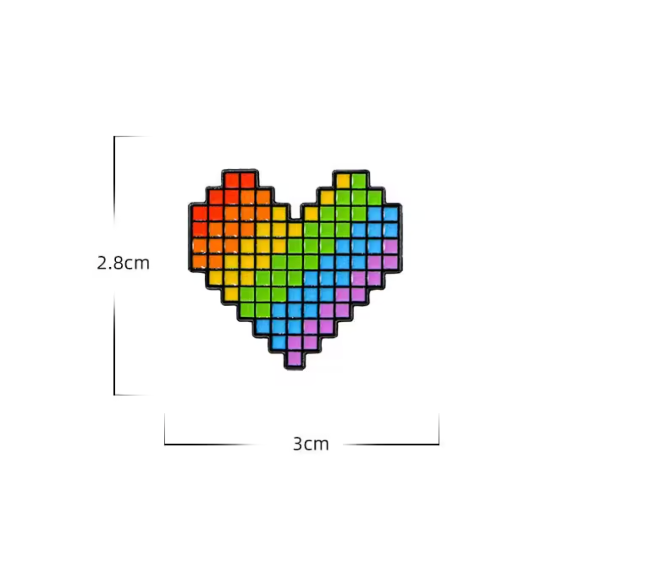 Pin "Cartoon - Regenbogenherz"