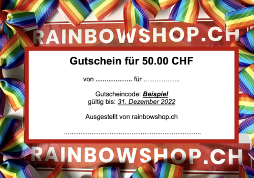 Gutschein Von Rainbowshop.ch