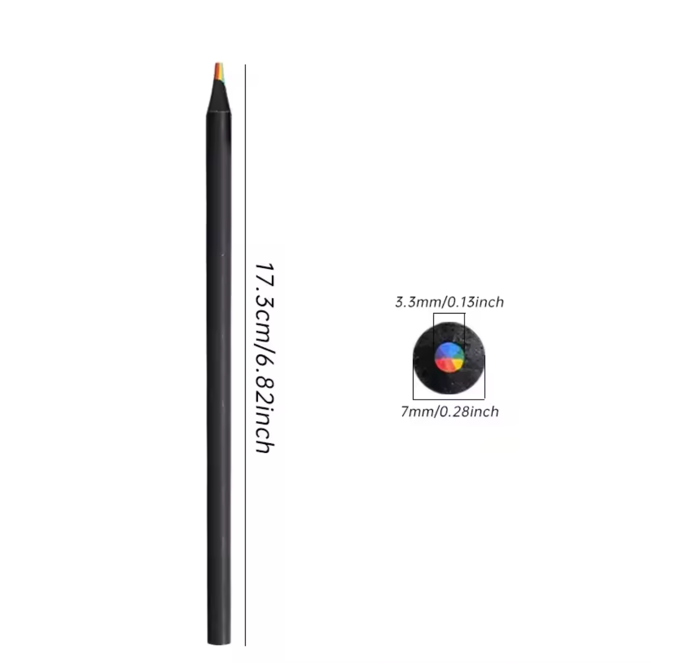 Rainbow colouring pencil 1 set of 4 colouring pencils
