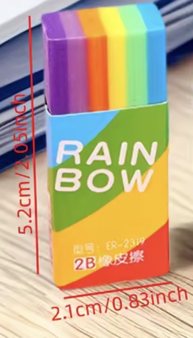 Radiergummi Regenbogen