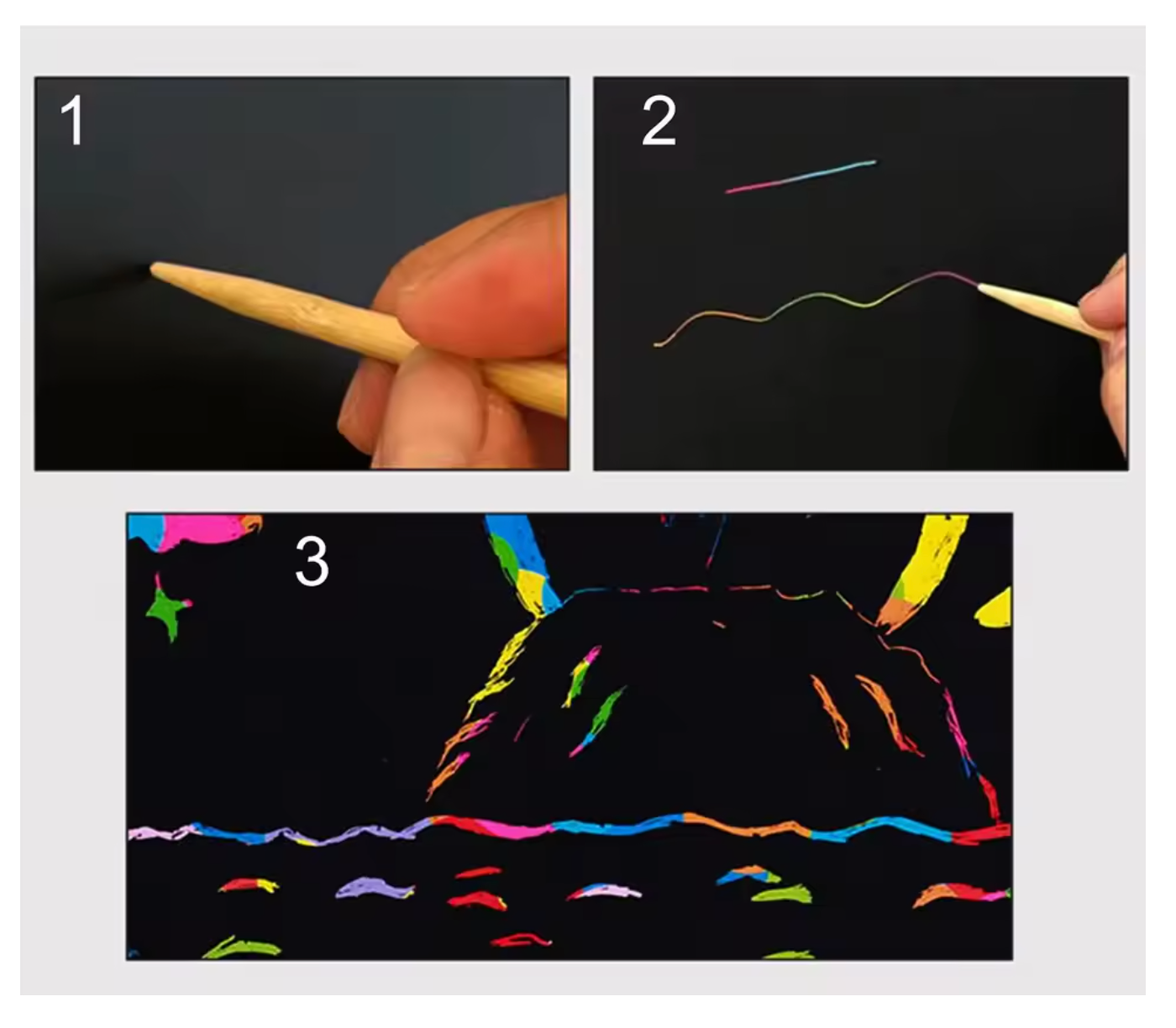 Cooles Regenbogen - Scratch Zeichnungsbuch