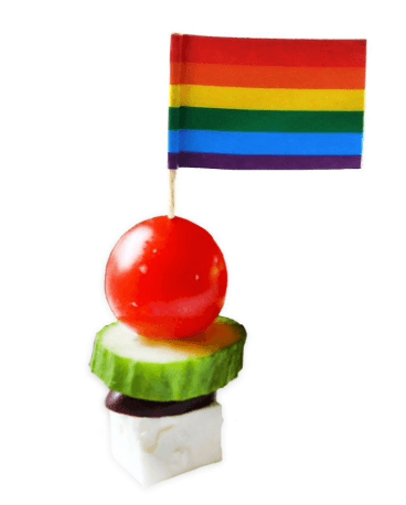 Rainbow Toothpicks For Canapés