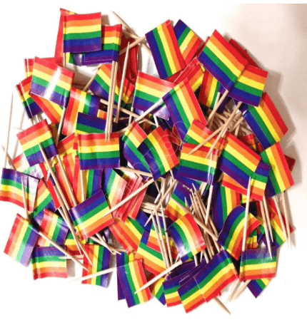 Rainbow Toothpicks For Canapés