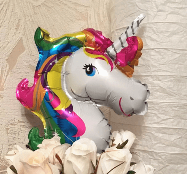 Grand ballon licorne 110 x 82cm