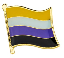 Pin Fahne Nonbinary