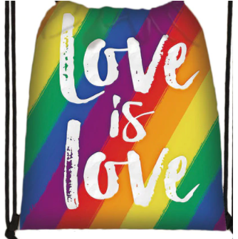 Rucksack Mit Kordelzug Regenbogenfarben Love Is Love