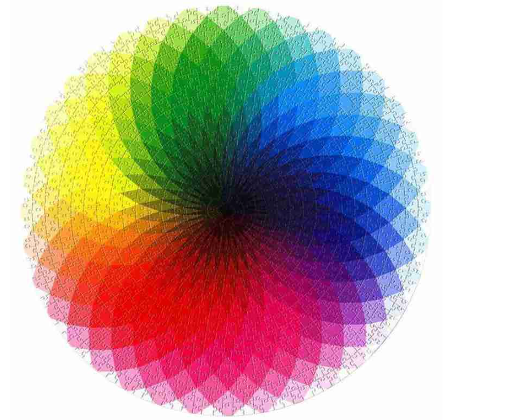 Cooles Regenbogen Puzzle mit 1000 Teile
