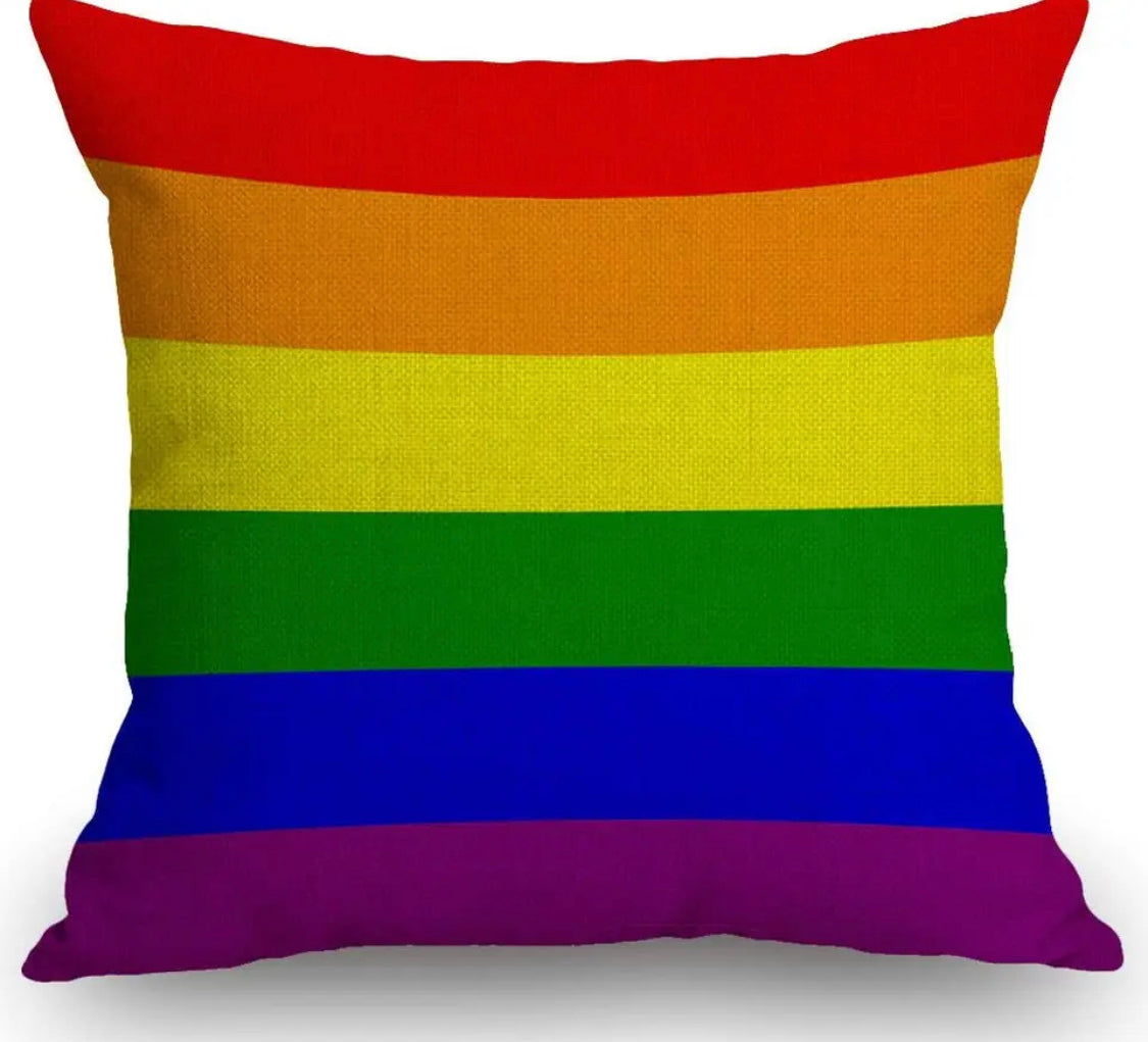 Taie d'oreiller Couleurs arc-en-ciel horizontales