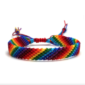 Hand Tied Rainbow Bracelet