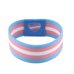 Elastic bracelet with heart - transgender
